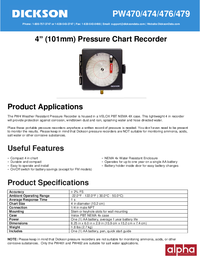 Thumbnail of document Manual - PW4 4 in Pressure Chart Recorder